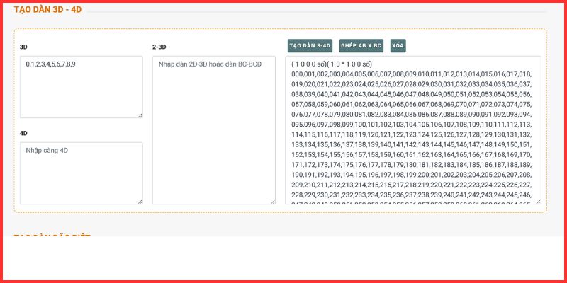Hướng dẫn cách tạo dàn xổ số đơn giản nhất cho bạc thủ 4 Phương pháp ghép dàn xổ số 3D